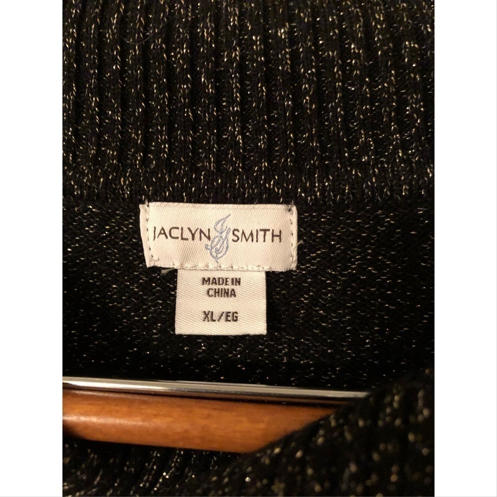 Jaclyn Smith embellished metallic sweater nwot - Picture 5 of 6